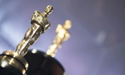 Des statuettes des Oscars prises en photo le 1er mars 2018