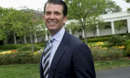 Donald Trump Jr., le fils aîné de Donald Trump, le 17 avril 2017 à Washington, à la Maison Blanche