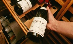 Des bouteilles de Romanée-Conti, le 26 novembre 2004 à Paris