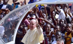 Le pape François, le 28 novembre 2015 à Kampala