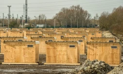 Vue générale en date du 28 février 2016 du camp de Grande-Synthe