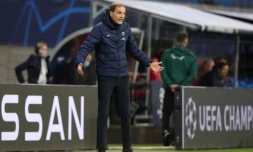 L'entraîneur du PSG Thomas Tuchel, lors de la défaite à Leipzig le 4 novembre 2020