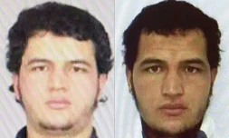 Montage de photos du Tunisien Anis Amri, suspecté d'être l'auteur de l'attentat au camion-bélier à Berlin, le 19 décembre 2016