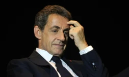 Le président du parti Les Républicains, Nicolas Sarkozy, le 8 décembre 2015 à Rochefort