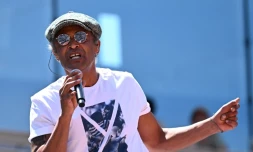 Yannick Noah lors d'un concert pour les 40 ans de sa victoire à Roland-Garros, le 27 mai 2023