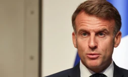 Le président Emmanuel Macron en Slovénie le 21 octobre 2025
