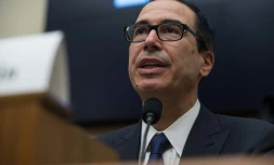 Le secrétaire au Trésor américain, Steven Mnuchin, le 27 juillet 2017 à Washington