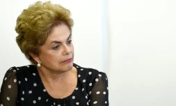 La présidente brésilienne Dilma Rousseff le 13 avril 2016 à Brasilia