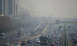 Forte pollution à Pékin, le 21 décembre 2015 