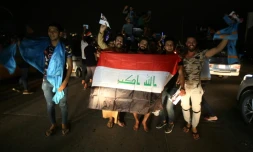Des Irakiens lors des législatives en Irak, le 14 mai 2018 ) Bagdad