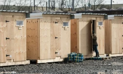 Le camp de réfugiés de Grande-Synthe le 8 mars 2016