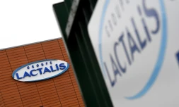 Un bĂątiment du groupe Lactalis, Ă Laval en Mayenne, le 12 janvier 2018