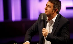 Laurent Guimier lors d'une conférence de presse à Paris, le 31 août 2016