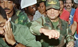 L'ancien dictateur Manuel Noriega le 2 mai 1989 à Panama City
