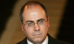 Le ministre israélien de l'Intérieur Sylvan Shalom , le 27 octobre 2005 à Paris