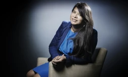 Clémence Zamora-Cruz, porte-parole de l'association Inter-LGBT, le 4 octobre 2017 à Paris