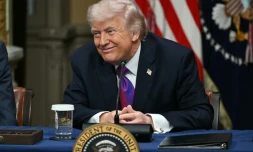 Le président américain Donald Trump pendant une table ronde à Washington, aux Etats-Unis, le 4 mars 2026