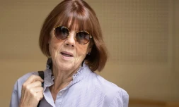 GisĂšle Pelicot le 2 octobre 2024, Ă Avignon, dans le Vaucluse