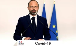 Le Premier ministre Edouard Philippe s'exprime lors d'une conférence de presse sur le Covid-19, le 19 avril 2020 à Paris 