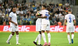 Mission accomplie pour l'équipe de France victorieuse de l'Ukraine en qualifications au Mondial, le 5 septembre 2025 à Wroclaw 