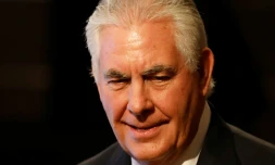 Le Secrétaire d'état américain Rex Tillerson à son arrivée à l'ASEAN, le 6 août 2017 à Manille