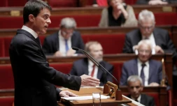 Le Premier ministre Manuel Valls lors des questions au gouverenement le 28 juin 2016 à l'Assemblée nationale à Paris