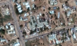 Photo satellite prise par Vantor le 30 octobre 2025 et distribuée le 31 octobre, montrant une vue générale de l'hÎpital saoudien d'El-Facher