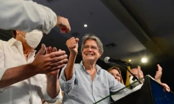 Le président élu de l'Equateur Guillermo Lasso le 11 avril 2021