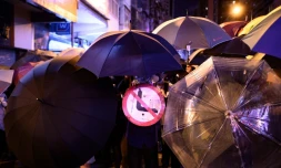 Des manifestants dans les rues de Hong Kong le 6 septembre 2019