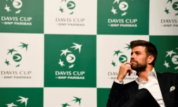 Gerard Piqué à Madrid le 17 octobre 2018, lors de la présentation de la ville hôte de la nouvelle Coupe Davis