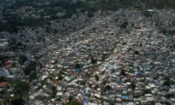 Vue aérienne de Port-au-Prince, capitale d'Haïti, le 7 mars 2024