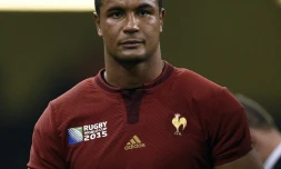 Le flanker et capitaine du XV de France Thierry Dusautoir, à l'issue du match perdu contre les All Blacks au Millennium, le 17 octobre 2015