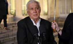 Jean-François Delfraissy à sa sortie de l'Elysée le 5 mars 2020