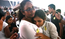 Messe commémorative en hommage aux victimes à l'église Saint-Sébastien de Negombo, le 23 avril 2019