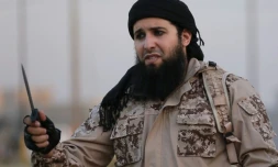 Une photo de Rachid Kassim membre français du groupe Etat islamique tirée d'une vidéo de propagande de l'organisation, dans la province de Nineveh en Iraq, le 20 juillet 2016