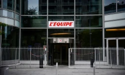 Le siĂšge social de L'Equipe, le 27 novembre 2017, Ă Boulogne-Billancourt.