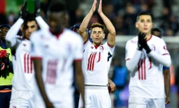 La joie des Lillois, vainqueur de Metz, le 5 novembre 2017 au stade Saint-Symphorien