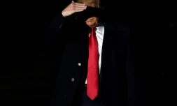 Le président américain Donald Trump, le 2 novembre 2019, devant la Maison Blanche