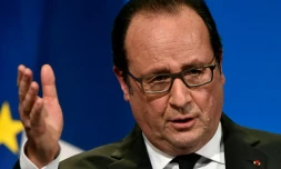 Le président français François Hollande à Tulle, en Corrèze, le 16 janvier 2016