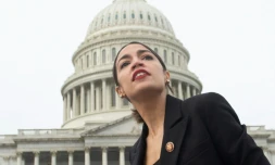 La démocrate Alexandria Ocasio-Cortez, devant le Congrès américain le 4 janvier 2019 