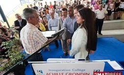 Mercredi  7 Octobre 2009

 Inauguration du collège Achille Grondin à Saint-Joseph