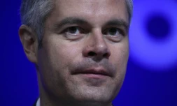 Le numéro deux de LR, Laurent Wauquiez, au conseil national du parti à Paris le 14 février 2016