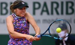 L'Américaine Sofia Kenin éliminée par la Grecque Maria Sakkari, en 8 e à Roland-Garros, le 7 juin 2021