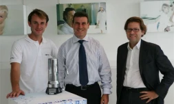 Corentin Blondel, Gilles Couapel et Fabrice Lombardo de Dom'eau
(Photo D.R.)