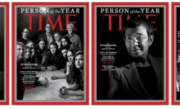 Les quatre Unes différentes du magazine Time, qui a désigné le 11 décembre 2018 plusieurs journalistes comme personnalités de l'année