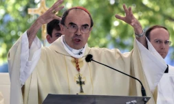 Le cardinal de Lyon Philippe Barbarin à Lourdes le 15 août 2016