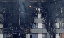 Des logements de la tour Grenfell, le 14 juin 2017 à Londres