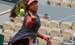 La Japonaise Naomi Osaka au 1er tour du tournoi de Roland-Garros le 26 mai 2024 à Paris