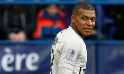 L'attaquant du Paris SG Kylian Mbappé auteur d'un doublé lors de la victoire à Caen 2-1 en 27e journée de L1 le 2 mars 2019
