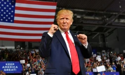 Le président américain Donald Trump, le 17 juillet 2019 à Greenville (Caroline du Nord)